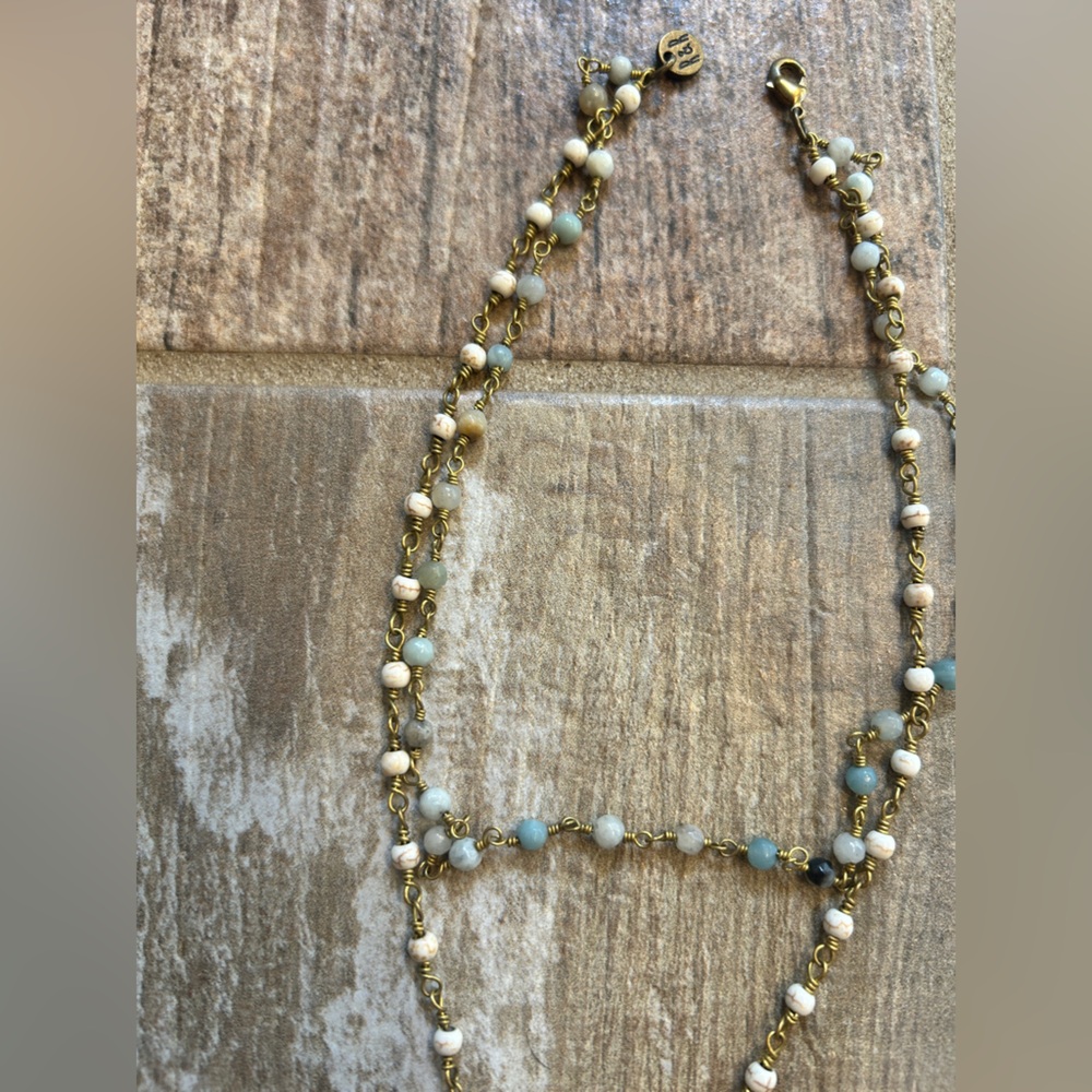 Raw & Rebellious Boho Layered Necklace Bundle– Crescent Moon, Beaded, Coin Charm - Picture 5 of 5